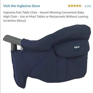 Inglesina-Navy high chair seat -portable